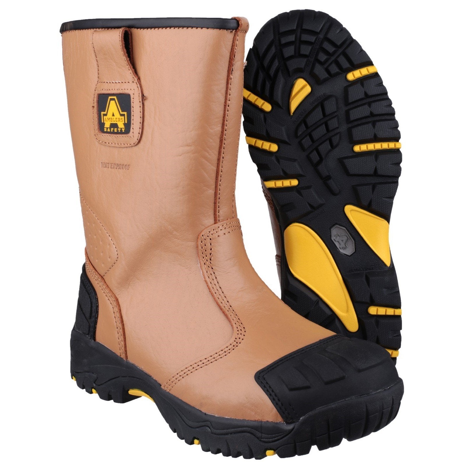 Amblers Safety Waterproof Scuff Cap Pull On Rigger Safety Boots